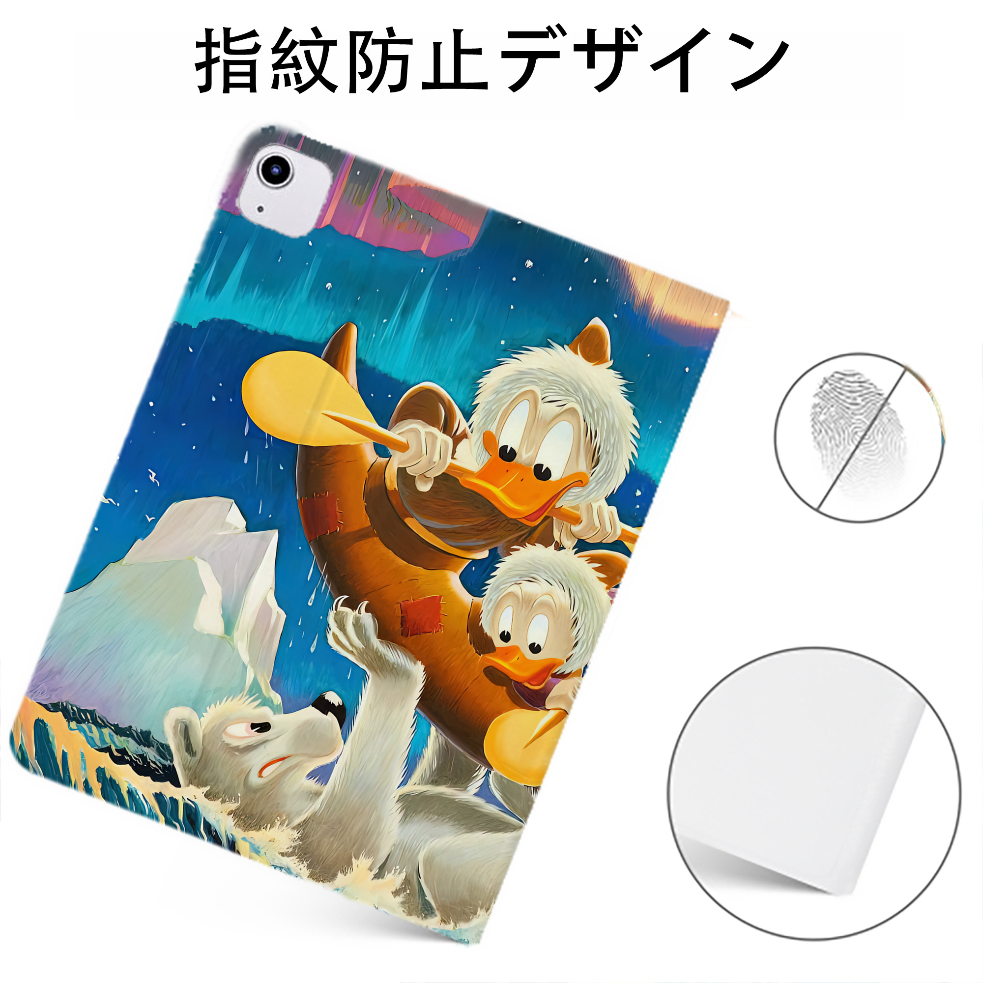 （画像用） ミッキーマウス Mickey Mouse IPadケース ペンホルダー付き ブックスタイルデザイン